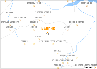 map of Bedmar