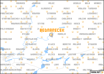 map of Bednáreček
