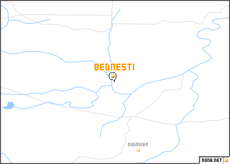 map of Bednesti