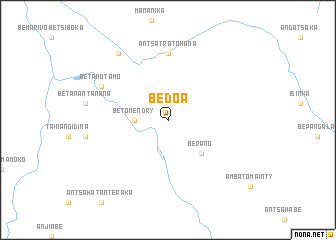 map of Bedoa