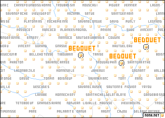 map of Bedouet
