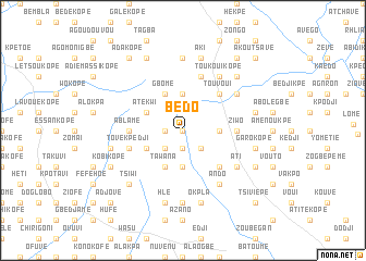 map of Bédo