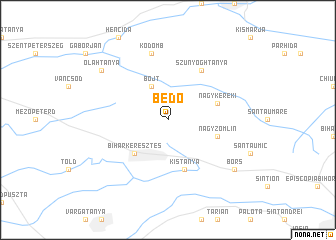 map of Bedő