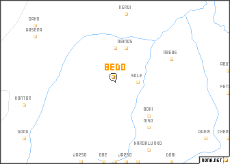 map of Bedo