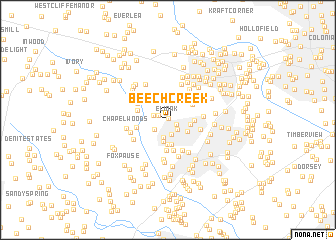 map of Beech Creek
