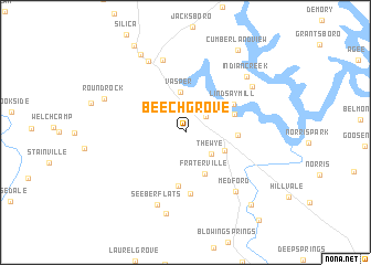 map of Beech Grove