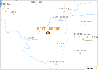 map of Beech Grove