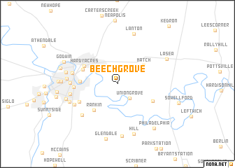 map of Beech Grove