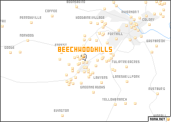 map of Beechwood Hills