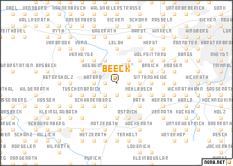 map of Beeck