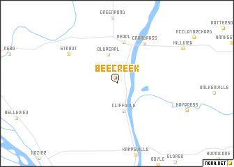 map of Bee Creek