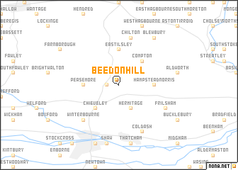 map of Beedon Hill