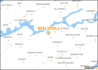 map of Beeler Mill