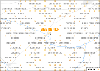 map of Beerbach
