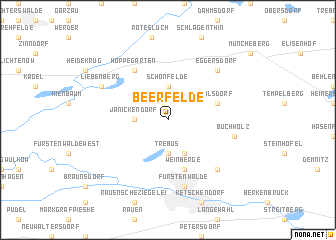 map of Beerfelde