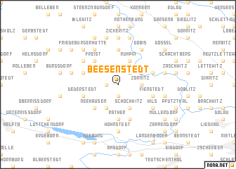 map of Beesenstedt