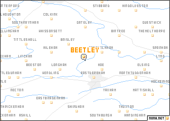 map of Beetley