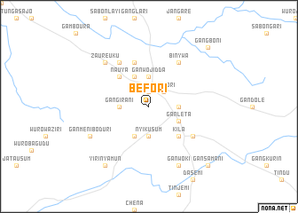 map of Befori