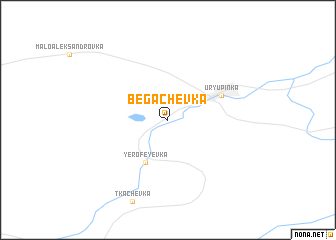 map of Begachëvka