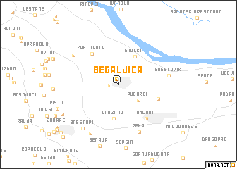 map of Begaljica