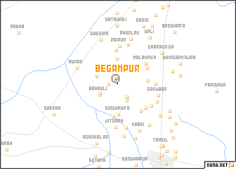 map of Begampur