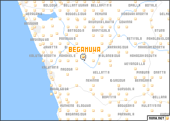 map of Begamuwa