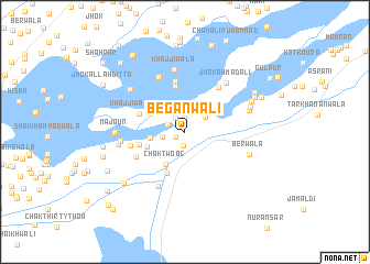 map of Begānwāli