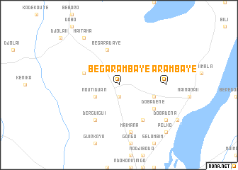 map of Bégara Mbaye