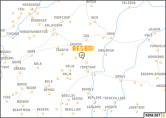 map of Be Gboi