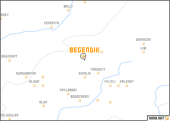 map of Beğendik