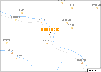 map of Beğendik