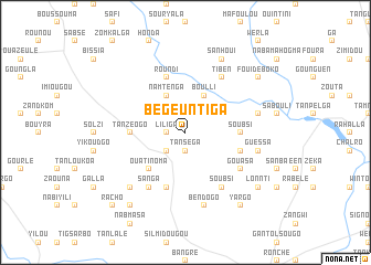 map of Begeuntiga