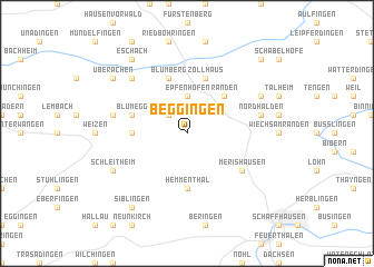 map of Beggingen