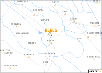 map of Beggs