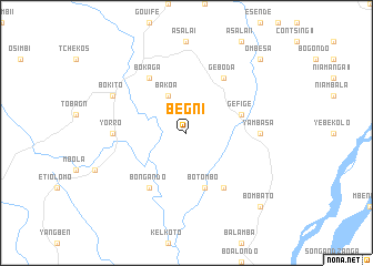 map of Bégni