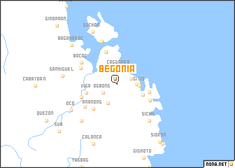 map of Begonia