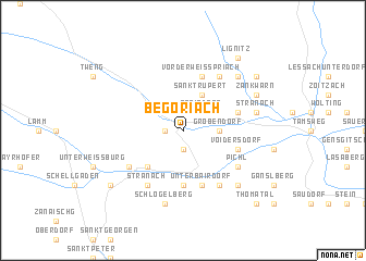 map of Begöriach