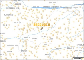 map of Begovača