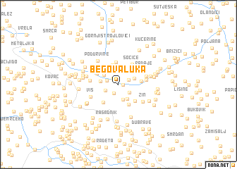 map of Begova Luka