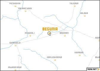map of Begunia