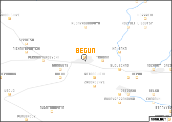 map of Begunʼ