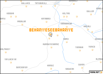 map of Behariye see Bahariye