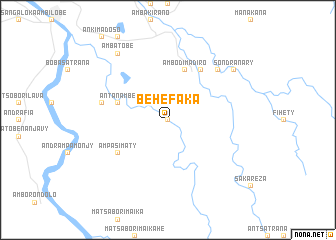 map of Behefaka