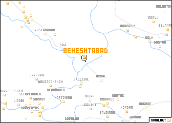 map of Beheshtābād