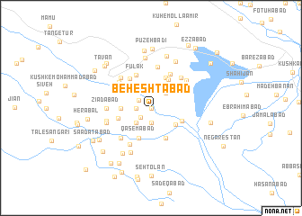 map of Beheshtābād