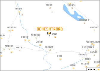 map of Beheshtābād