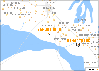 map of Behjatābād