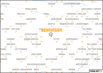 map of Behningen