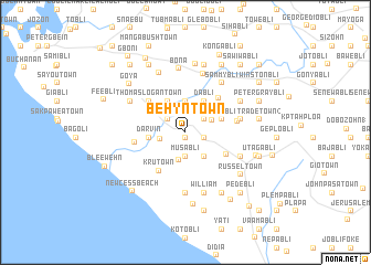 map of Behyn Town