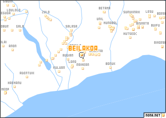 map of Beilako A